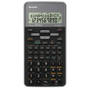 Sharp számológép EL-531THGY, fekete, iskola